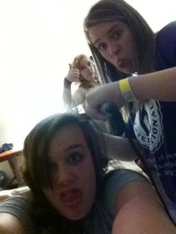 Courtney, Sam, and I at Key Club
