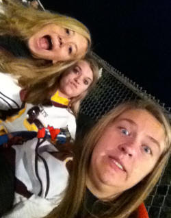 Hanna, Mariah, and I on Homecoming 