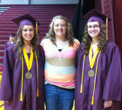 Megan, Chelsea, and I at Graduation