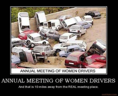 Hahahaha, female drivers.