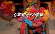 Gummy worms.