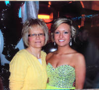 My mom and I at my junior prom