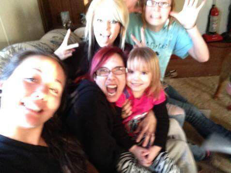 Katty, Beth, Birttany, little haylee and I